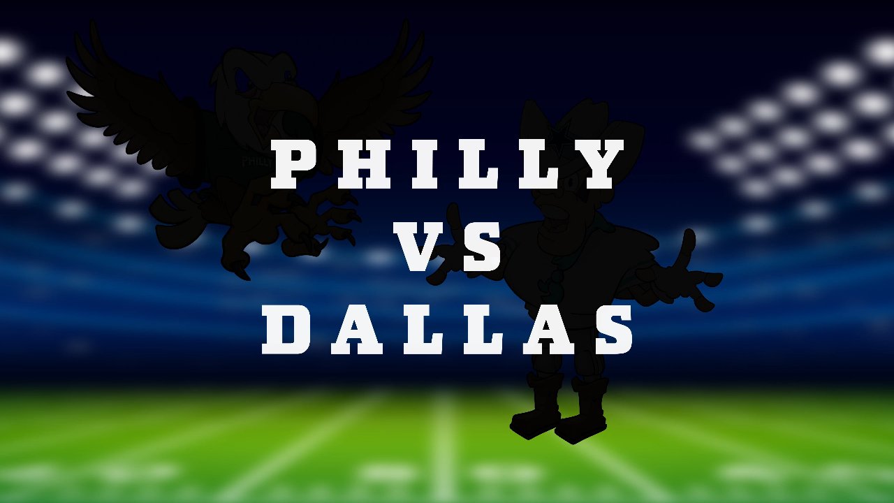 Philly vs. Dallas Cartoon Animation Print