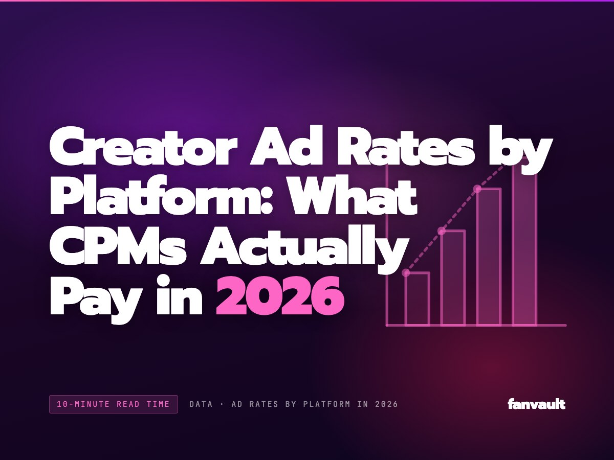 Creator Ad Rates by Platform: What CPMs Actually Pay in 2026