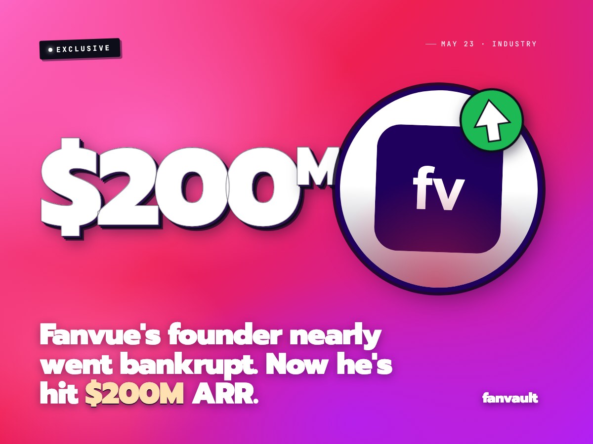 Fanvue's founder nearly went bankrupt. Now he's hit $200M ARR.