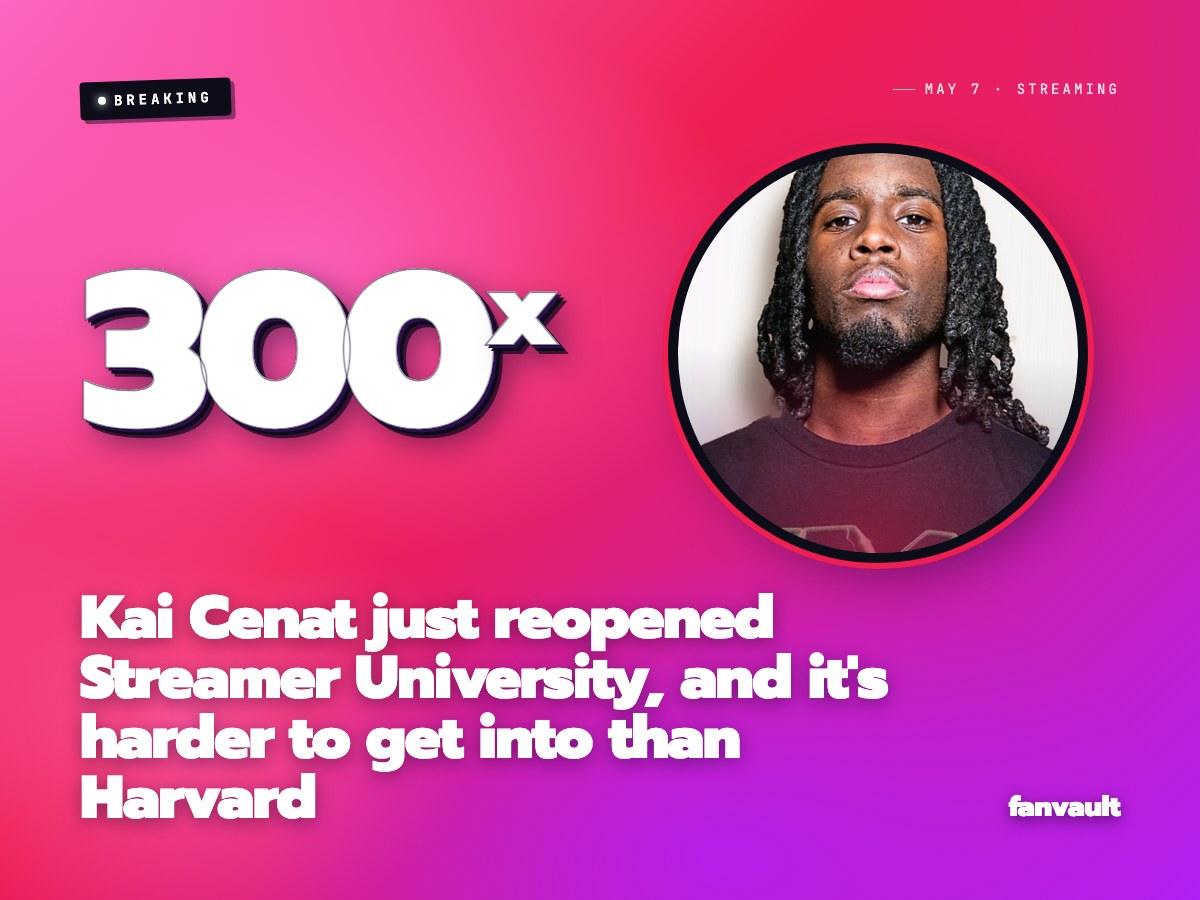 Kai Cenat just reopened Streamer University, and it's harder to get into than Harvard