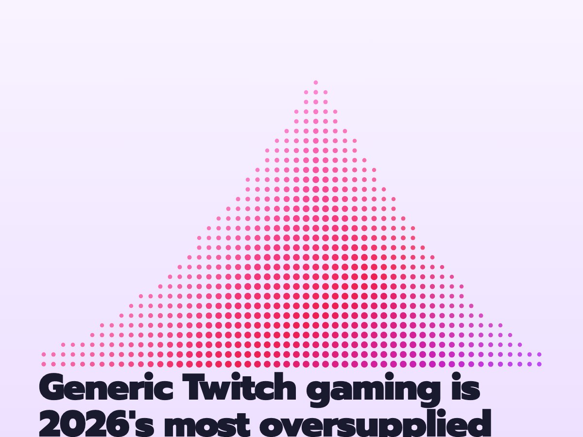 Generic Twitch gaming is 2026's most oversupplied creator job, and Twitch just admitted it