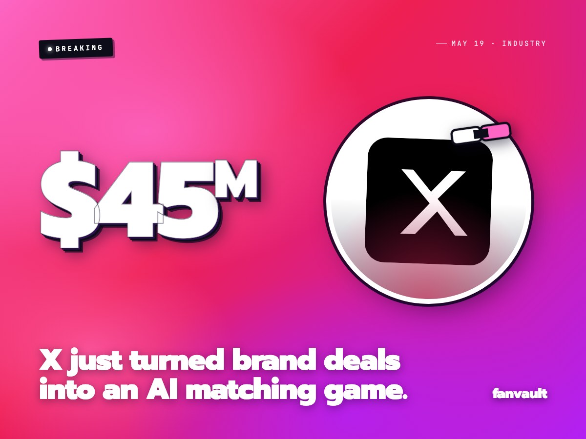 X just turned brand deals into an AI matching game.