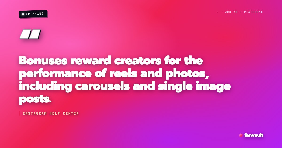 Instagram Bonuses Just Started Paying for Photos and Carousels